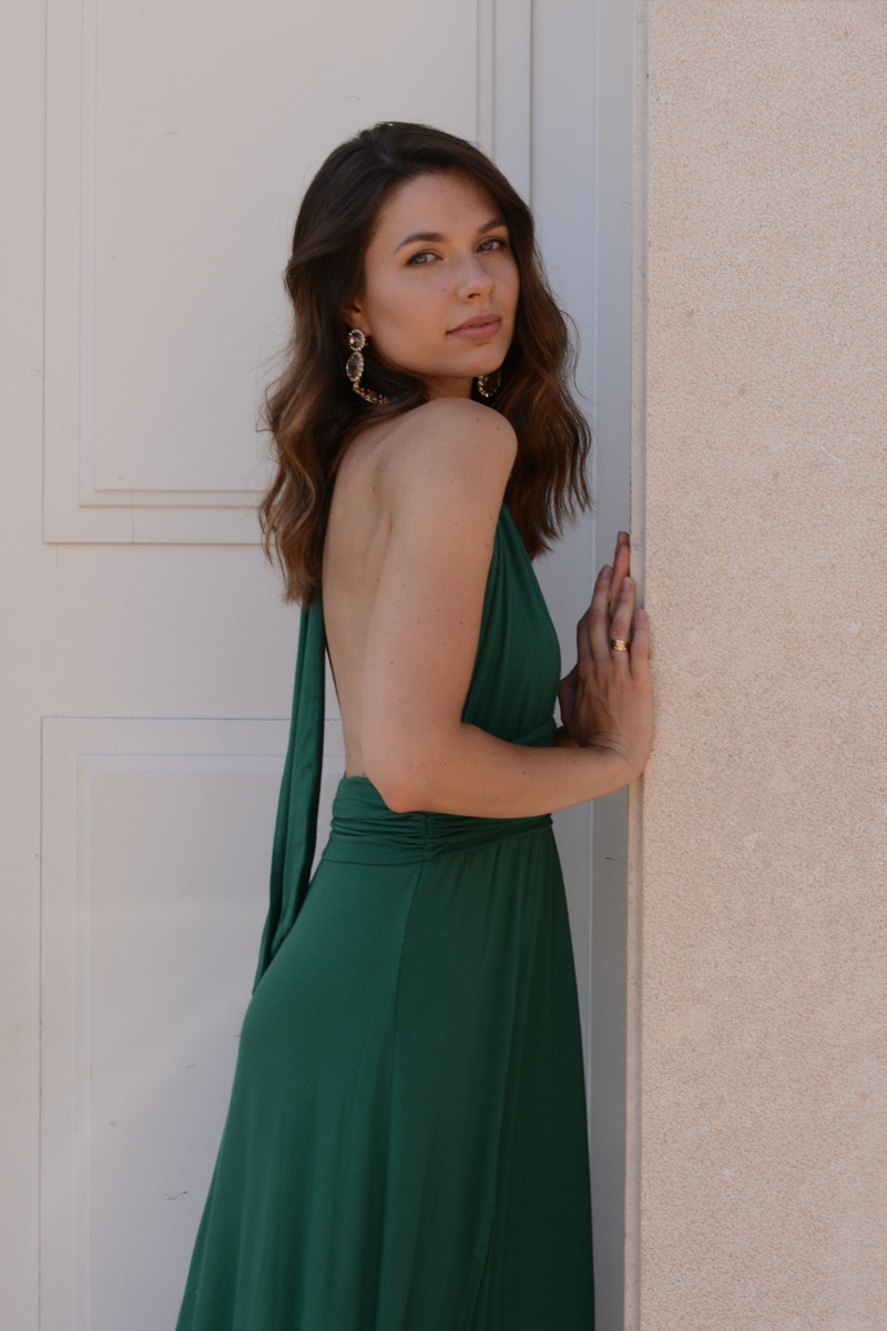 Marilyn Dress in Emerald